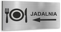 Tabliczka informacyjna dibond z nadrukiem 20x10 cm jadalnia