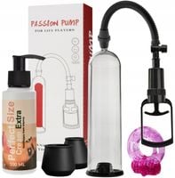 POMPKA DO PENISA + KREM NA POWIĘKSZENIE + WIBRUJĄCY RING + 3 USZCZELKI