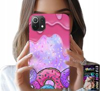 ETUI DO XIAOMI MI 11 LITE - SŁODKIE DONUTY Z LUKREM W TLE + SZKŁO