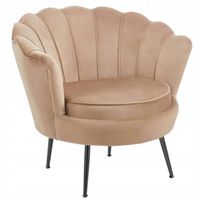 fotek krzesło cappucino muszelka welurowa do salonu gabinetu furnitex