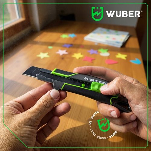 NÓŻ DO TAPET 18MM WYSUWANY TAPECIAK METALOWY ŁAMANE OSTRZE TAPICERSKI na Arena.pl