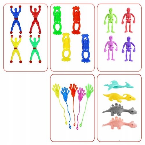 34x ŁAPKI ŻELOWE KLEJĄCE PACŁAPKA GUMOLEPKI LEPKI ŁAPKA LEPKA ZABAWKA GRA na Arena.pl