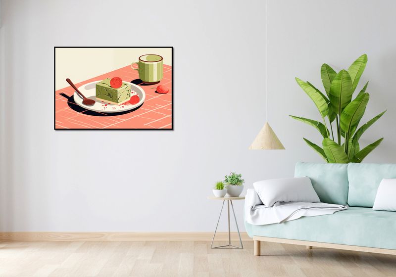 Plakat 100x70cm Deser Matcha zdjęcie 4