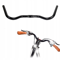 KIEROWNICA ROWEROWA ALU CZARNA 25.4X540mm DO ROWERU GÓRSKIEGO