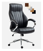 Krzesło biurowe fotel skórzany do biura obrotowy na kółkach