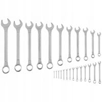 KOMPLET KLUCZY PŁASKO-OCZKOWYCH 25-SZTUK 6-32MM TOP TOOLS