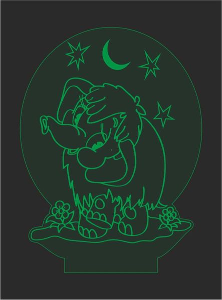 Lampa 3D z akrylu dla dzieci i dorosłych zdjęcie 1