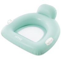 Dmuchany fotel materac z oparciem 114x107 cm INTEX 56801 miętowy