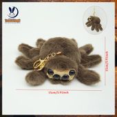 Pluszowy pająk brązowy, kolor: A-keychain-15 cm