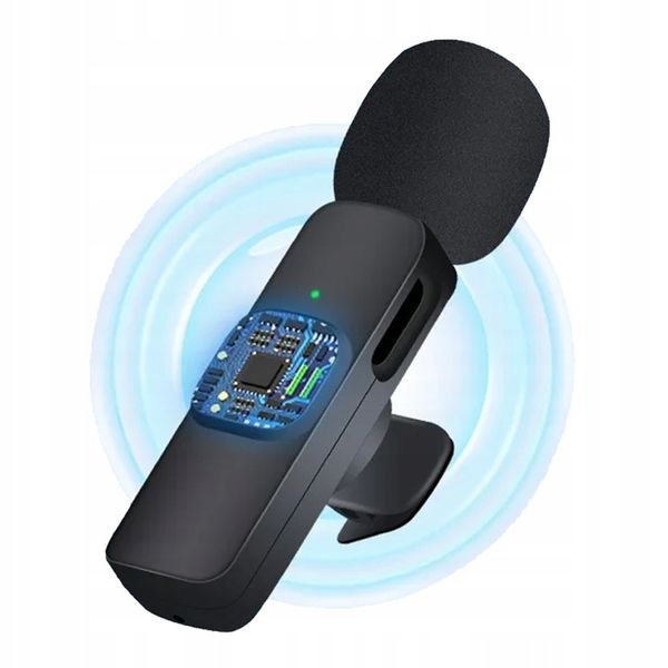MIKROFON KRAWATOWY BEZPRZEWODOWY IPHONE BLUETOOTH USB C DO TELEFONU ANDROID zdjęcie 4