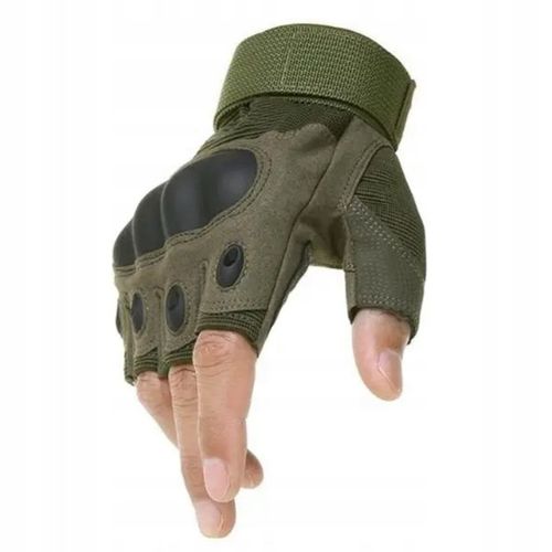 RĘKAWICE TAKTYCZNE BOJOWE rozm. XL SURVIVAL MILITARNE RĘKAWICZKI BEZ PALCÓW na Arena.pl