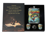 Elegancka Piersiówka dla Wędkarza 8 OZ ok. 240 ml Fishing na Prezent