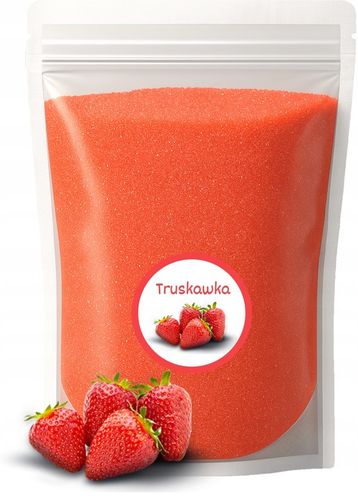 Cukier Do Waty Cukrowej TRUSKAWKA 1kg Truskawkowy Doypack Różowy Suchy na Arena.pl