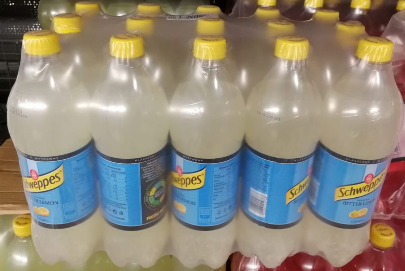 Schweppes 0,85l Bitter Lemon - karton zdjęcie 1