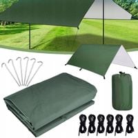 3 X 3 M WODOODPORNA PLANDEKA NAMIOTOWA SCHRONIENIE NA KEMPING TREKKING