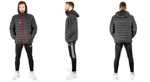 Kurtka podgrzewana czarno-czerwona rozmiar S na Arena.pl