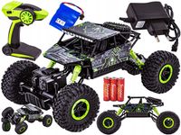 SAMOCHÓD RC ROCK CRAWLER 2.4GHZ 1:18 ZIELONY– WYTRZYMAŁA OFFROADOWA ZABAWKA