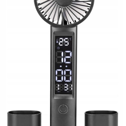 LAMPKA NA BIURKO BIURKOWA NOCNA LED z wiatrakiem zegarem szkolna na Arena.pl