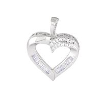 Zawieszka rodowana z cyrkoniami serce Xuping