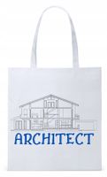 Dla Architekta Na Prezent Torba Eco Biała Shopper Z Nadrukiem Ze Zdjęciem