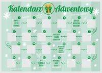 KALENDARZ ADWENTOWY ZDRAPKA ZABAWA DZIECI ŚWIĘTA