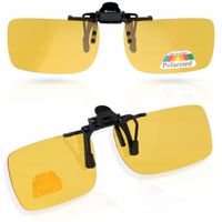 Żółte nakładki na okulary do jazdy nocą kierowców