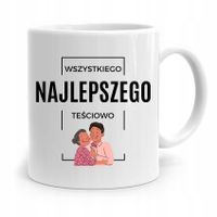 Kubek Prezent Teściowej Wszystkiego Najlepszego Z Nadrukiem Ze Zdjęciem