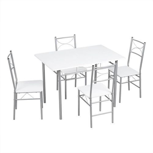 Stół do jadalni z 4 krzesłami, zestaw do jadalni dla 4 osób na Arena.pl