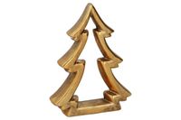 choinka 4szt  ceramiczna 11,5x2,5x14,5cm złoty antyczny