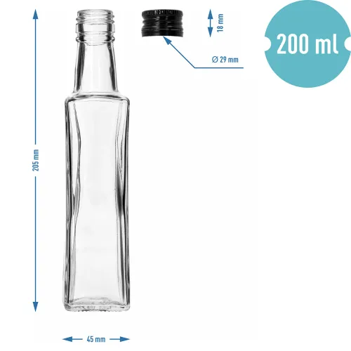 Butelka na nalewki Olimp, 200 ml, fi 28 mm - 1szt. na Arena.pl