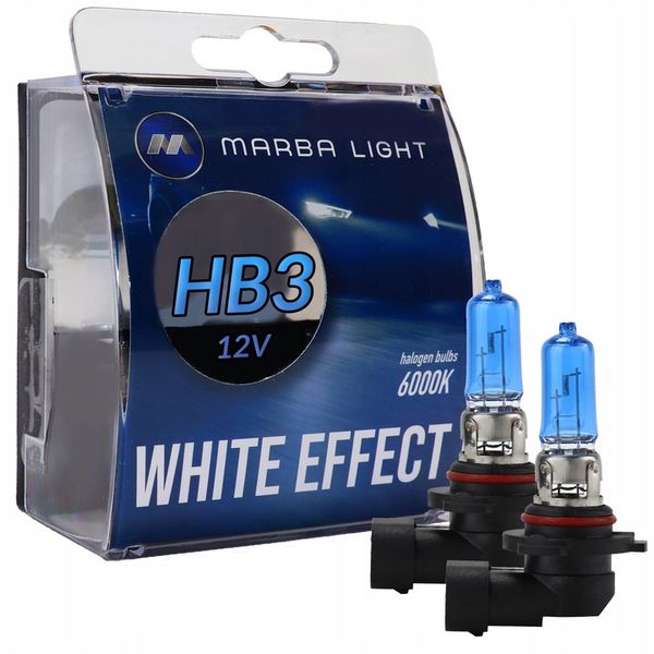 ŻARÓWKI HB3 65W 12V MARBA LIGHT WHITE EFFECT ZIMNE zdjęcie 2