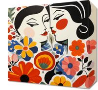 Obraz 30x30cm Kwiatowy Romans