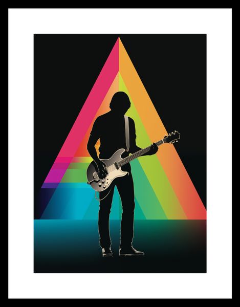 Plakat 20,5x28,4cm Pryzmat przez Gitarę zdjęcie 3