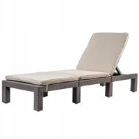 Leżak Ogrodowy Z Materacem Regulowany Składany