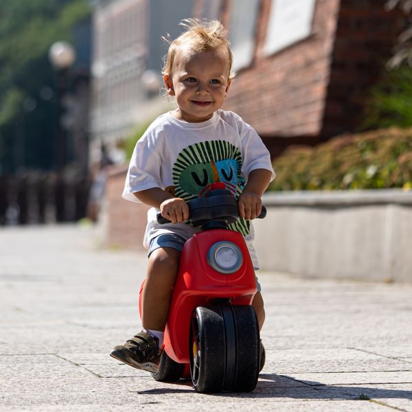 FALK Jeździk Scooter Strada Scooter Czerwony Ciche Opony od 1 Roku zdjęcie 2
