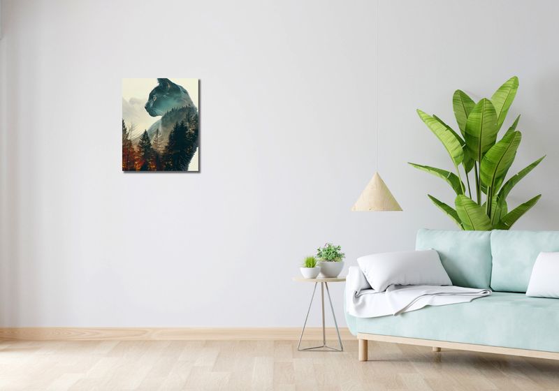 Obraz 40x50cm Koci Duch Lasu zdjęcie 2