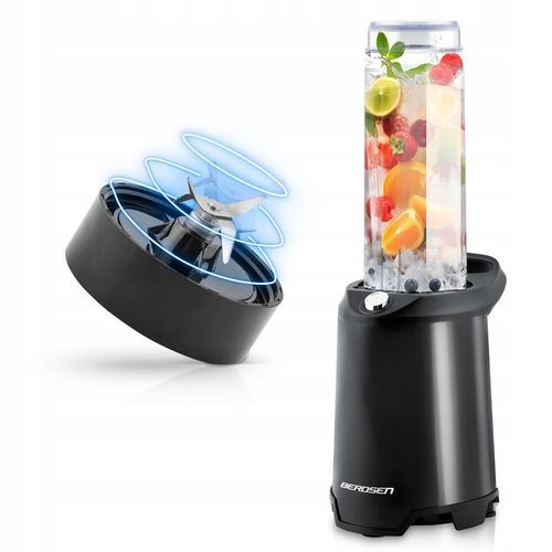 BLENDER SMOOTHIE Z 2 BIDONAMI 350W BERDSEN + 2 BIDONY BUTELKI 0,57L CZARNY na Arena.pl