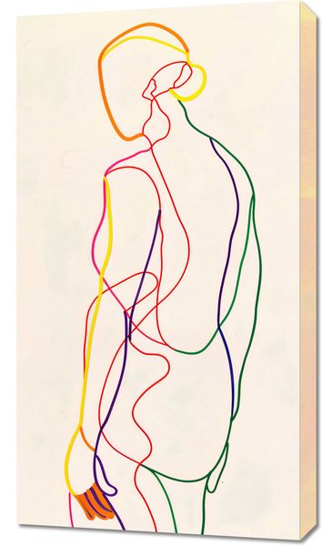 Obraz 50x90cm Tęczowy Zarys zdjęcie 1
