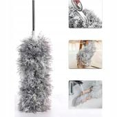 Szczotka Do Kurzu Miotełka Teleskopowa Długa 280 Cm Miotełka Zmiotka Szara