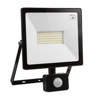 NAŚWIETLACZ HALOGEN LAMPA LED REFLEKTOR SLIM 50W IP44 CZUJNIK RUCHU PIR