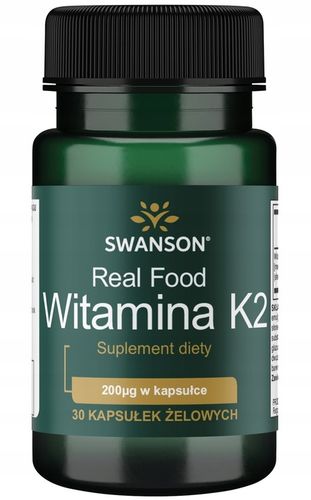 NATURALNA WITAMINA K2 MK-7 200mcg KOŚCI SWANSON na Arena.pl