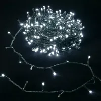 Lampki choinkowe zewnętrzne 50 LED 5 m zimne światło idealne na święta
