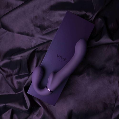 ai   dual vibrating & air wave tickler strapless strapon na Arena.pl