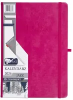 Kalendarz 2026 B5 Tygodniowy Jazz, Różowy