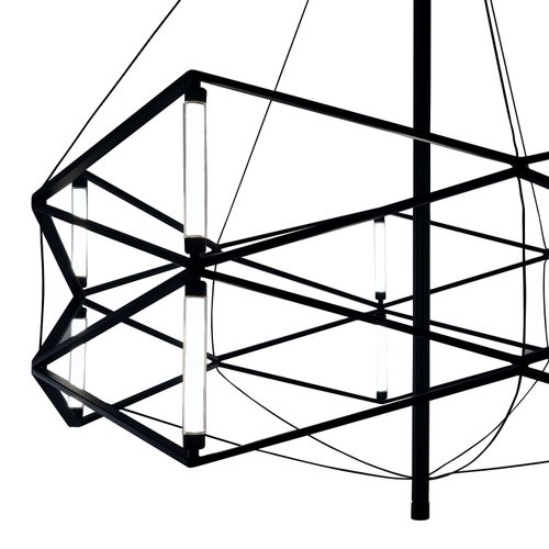 Lampa wisząca SPACE LED czarna 60 cm na Arena.pl