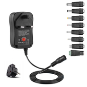 Zasilacz Uniwersalny Ładowarka Regulowany 3-12V Sieciowy USB 36W 8 Końcówek
