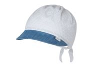 BROEL GAJA czapka chustka na lato koronka jasny jeans 44-46