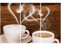 OBRAZ DWIE FILIŻANKI KAWY