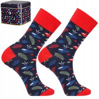 Skarpetki Świąteczne w Ozdobnej Puszce na Prezent Uniwersalny MORAJ 38-43