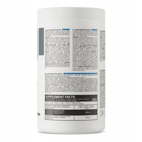 OstroVit Kreatyna Monohydrat 3000 mg 300 tabletek Creatine Monohydrate zdjęcie 2